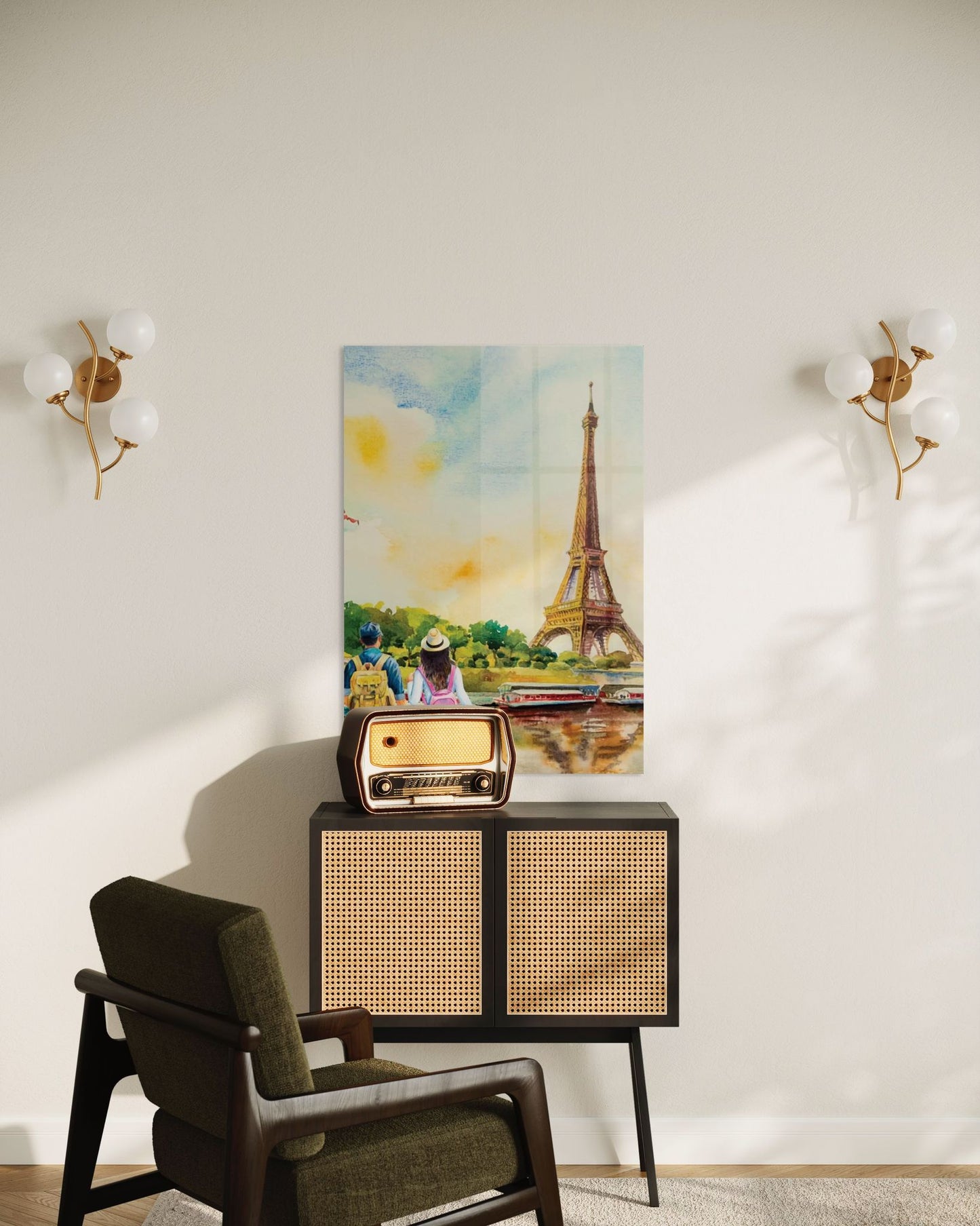 Vivantes Tempered Glass Wall Art - Paris Paris