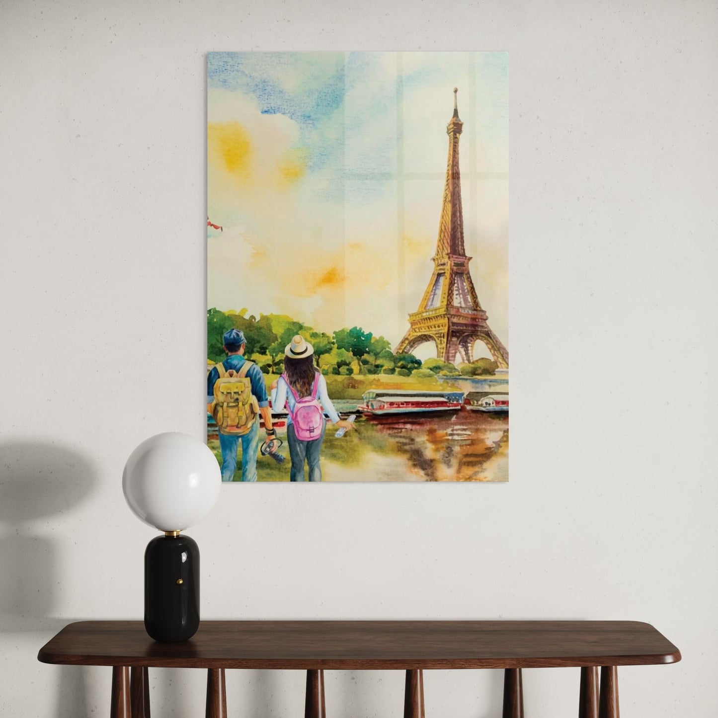 Vivantes Tempered Glass Wall Art - Paris Paris