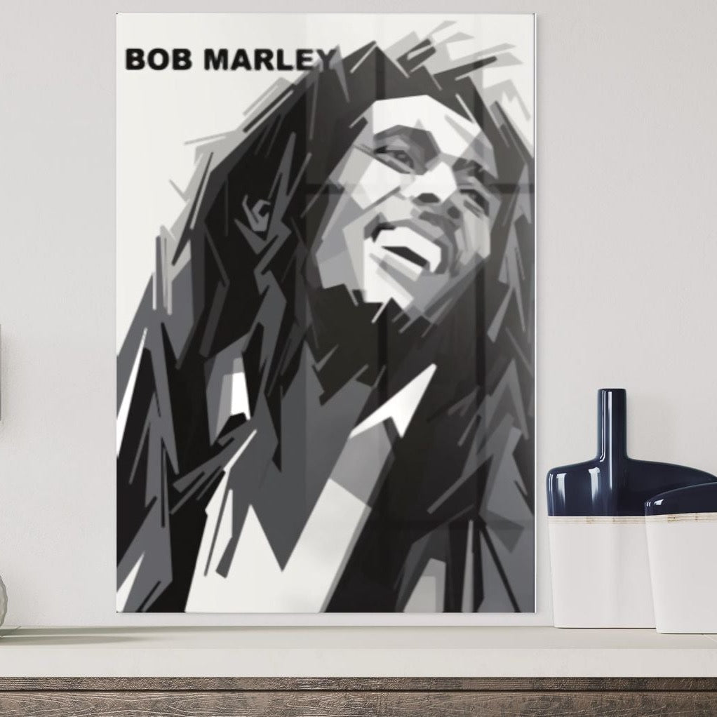 Vivantes Tempered Glass Wall Art - Bob Marley