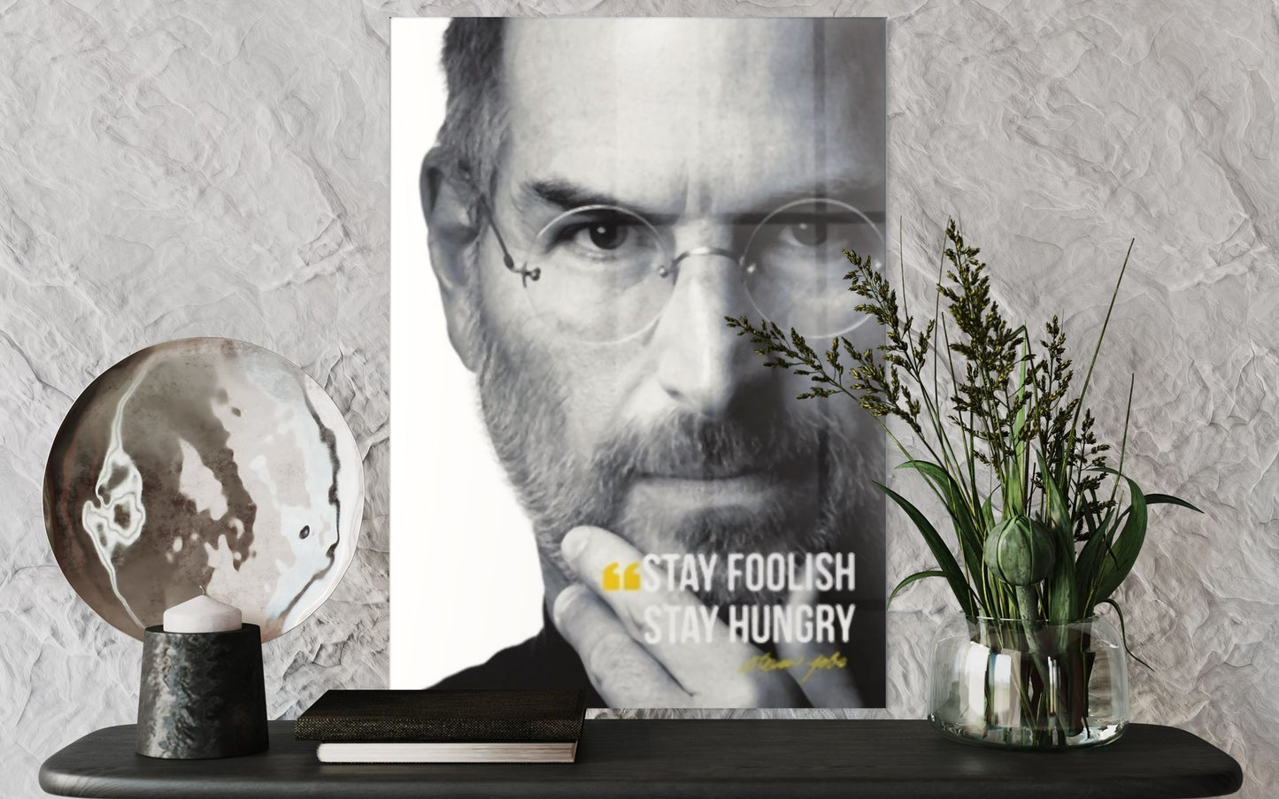 Vivantes Tempered Glass Wall Art - Steve Jobs