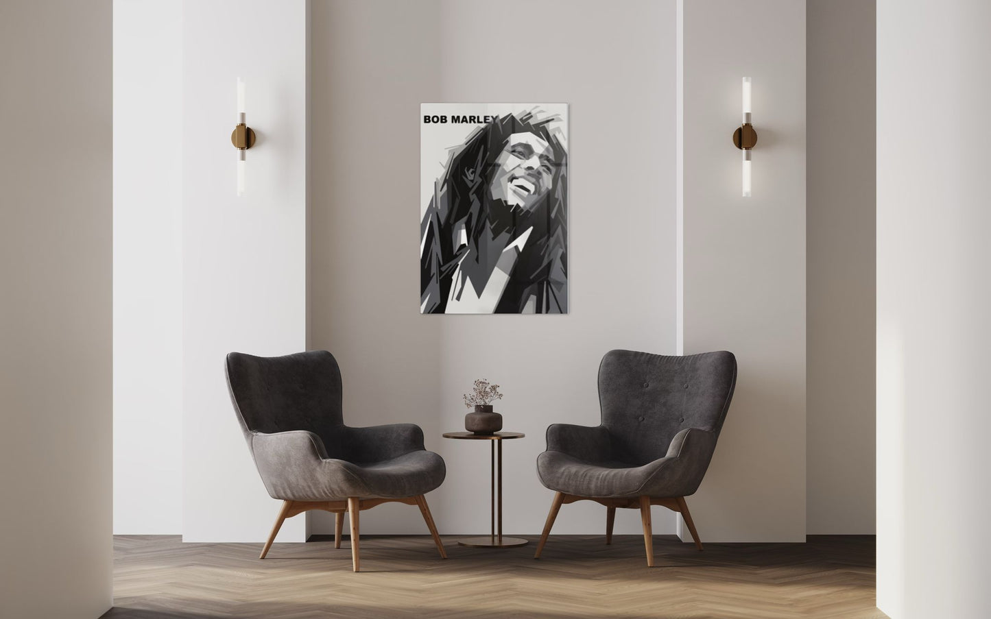 Vivantes Tempered Glass Wall Art - Bob Marley