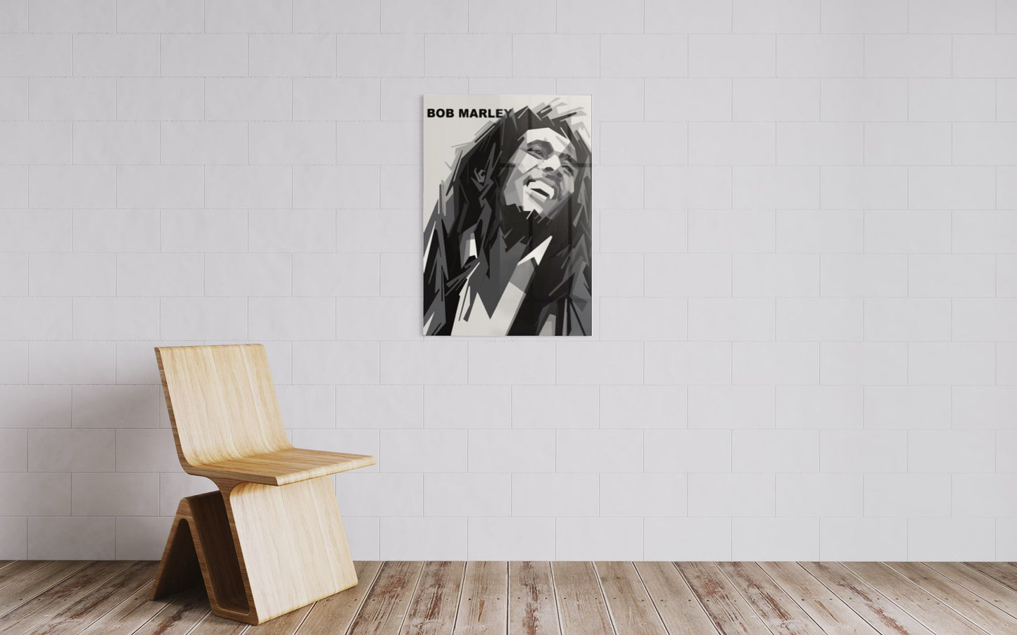 Vivantes Tempered Glass Wall Art - Bob Marley