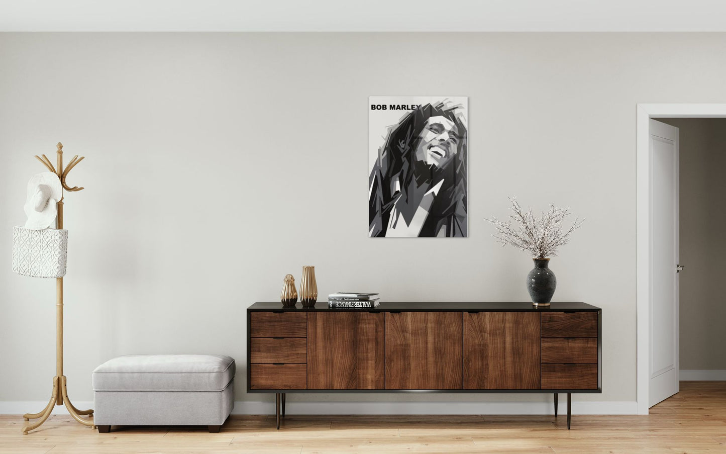 Vivantes Tempered Glass Wall Art - Bob Marley