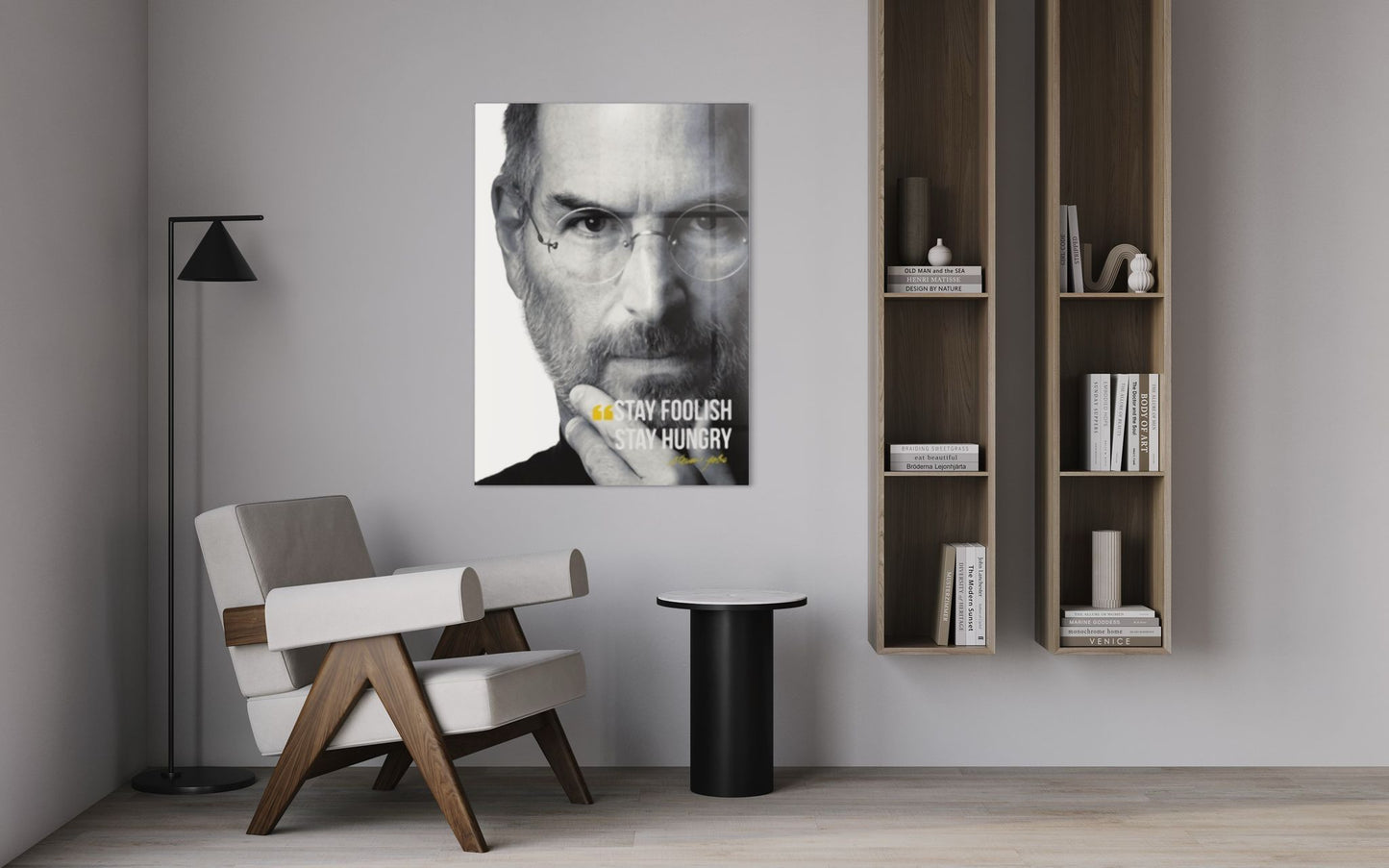 Vivantes Tempered Glass Wall Art - Steve Jobs