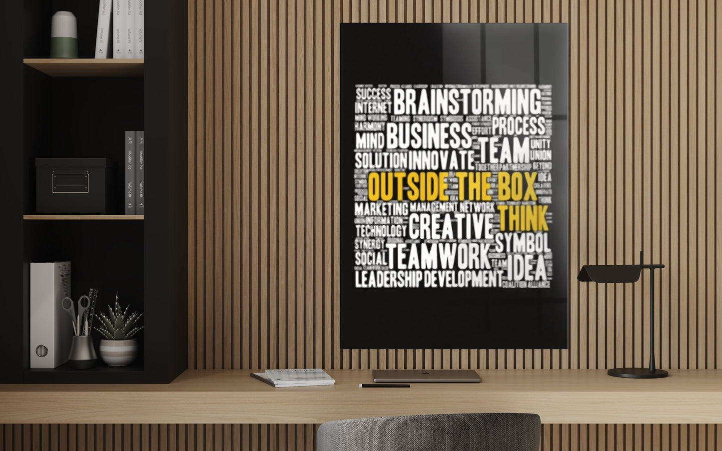 Vivantes Tempered Glass Wall Art - Serious Business