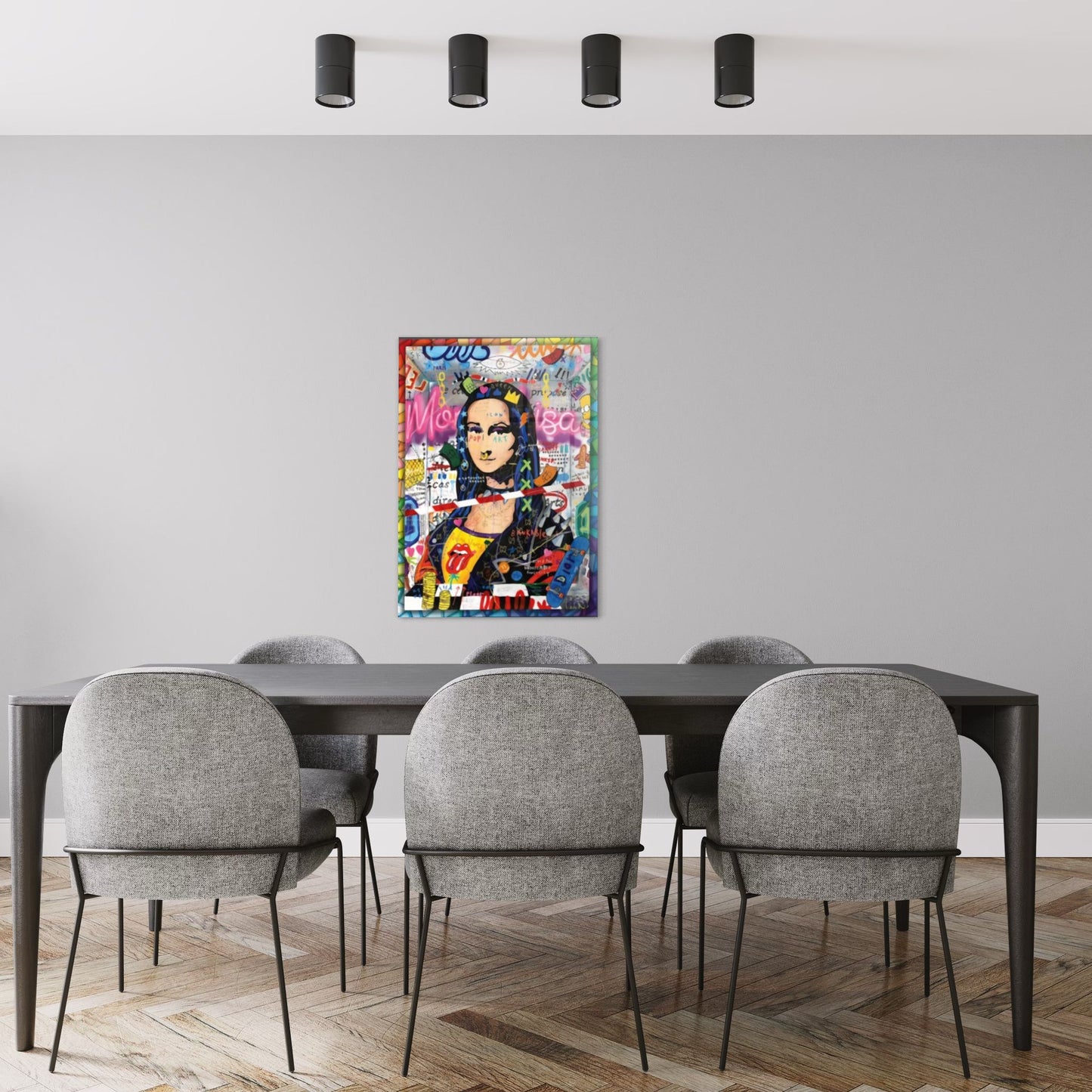 Vivantes Tempered Glass Wall Art - Pop Art Mona Lisa