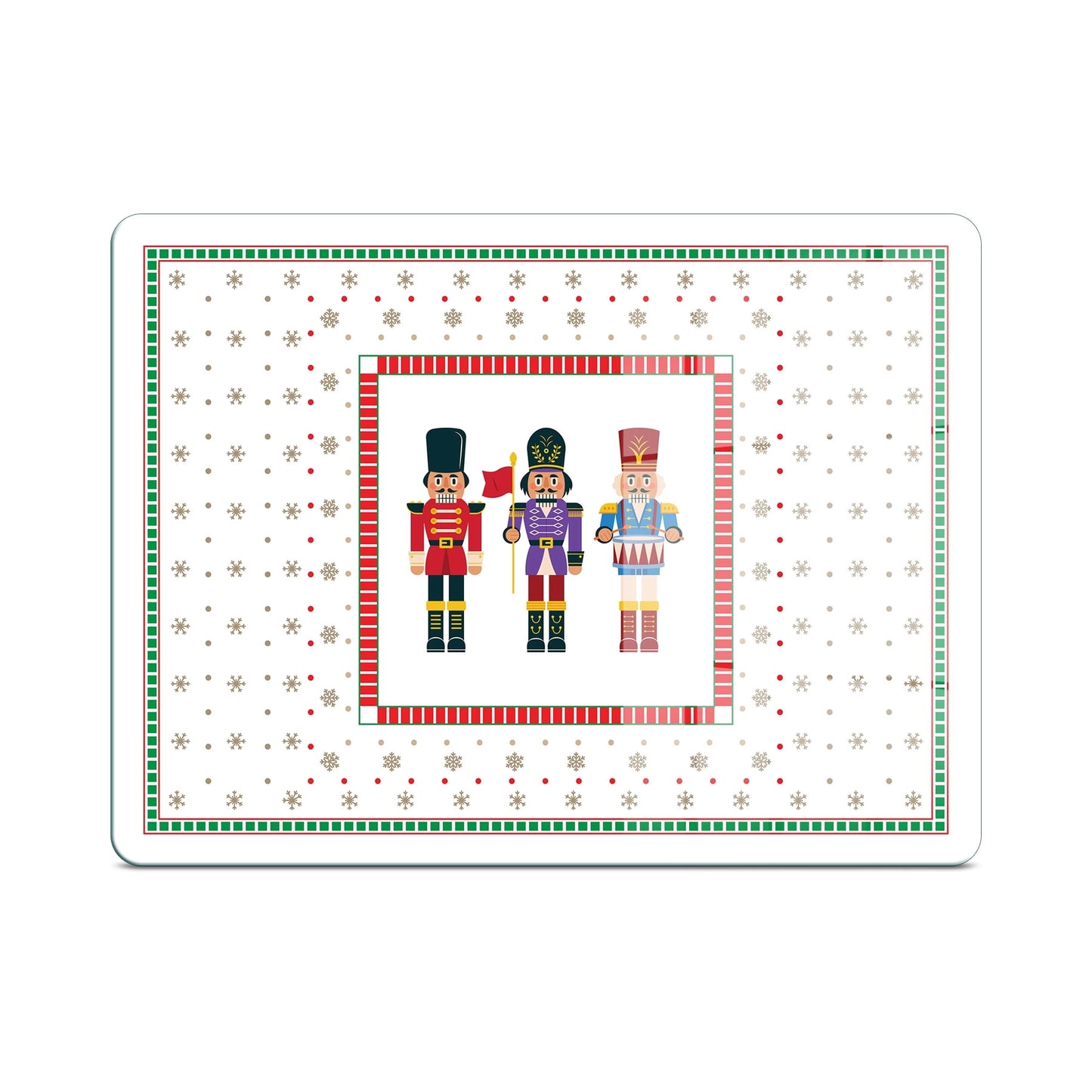 Tempered Glass Cutting Board - NutCracker Gang Christmas