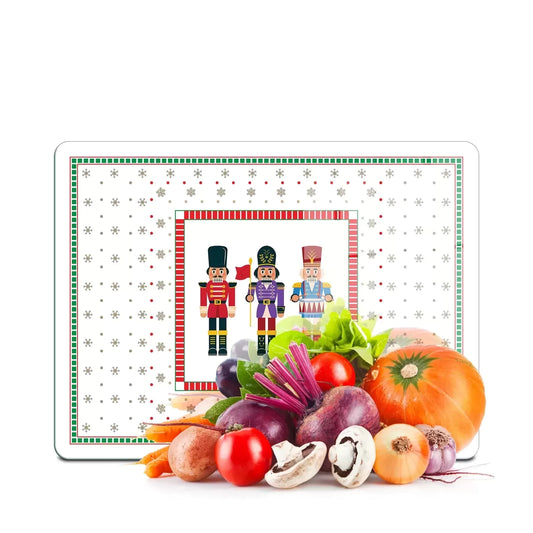 Tempered Glass Cutting Board - NutCracker Gang Christmas