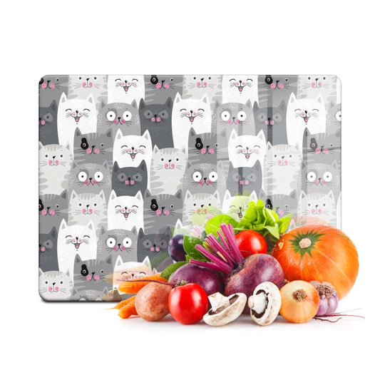 Tempered Glass Cutting Board - Big Cat Family