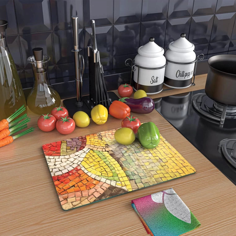 Tempered Glass Cutting Board - Mosaics