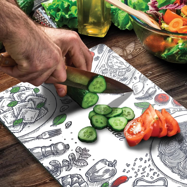 Tempered Glass Cutting Board - My Kitchen