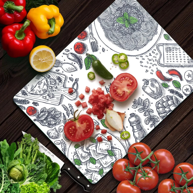 Tempered Glass Cutting Board - My Kitchen