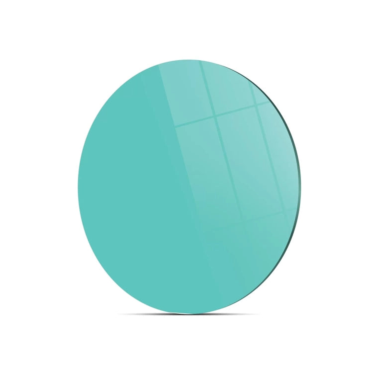 Tempered 12 inch Round Glass Cutting Board - Turquoise