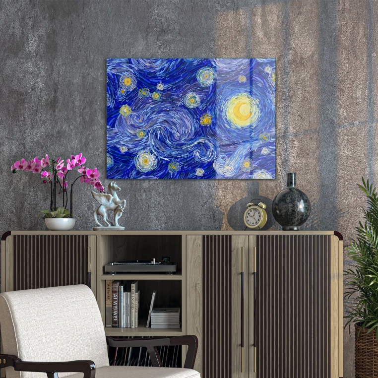 Vivantes Tempered Glass Wall Art - Vincent Van Gogh