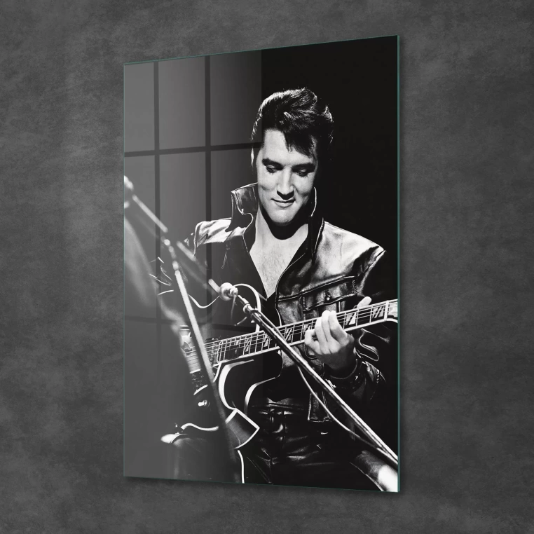 Vivantes Tempered Glass Wall Art - Elvis Presley