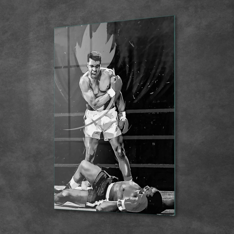 Vivantes Tempered Glass Wall Art - Muhammad Ali the Legend