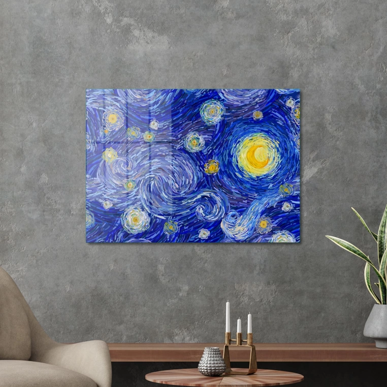 Vivantes Tempered Glass Wall Art - Vincent Van Gogh