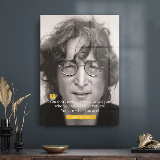 Vivantes Tempered Glass Wall Art - John Lennon