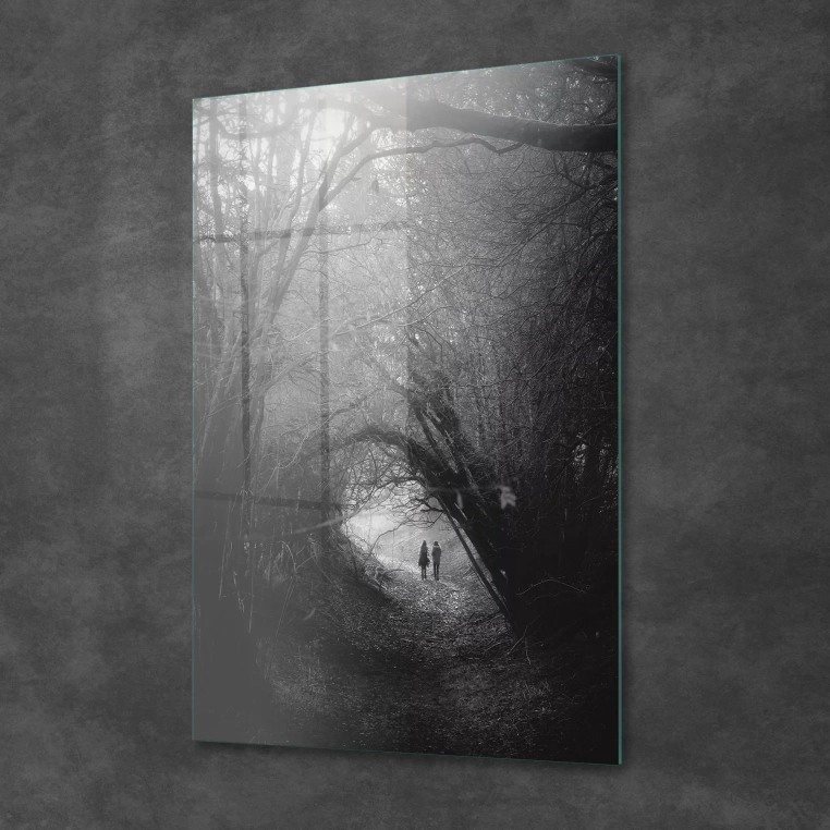 Vivantes Tempered Glass Wall Art - Deep Woods