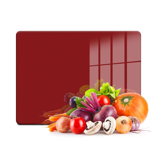 Tempered Glass Cutting Board - Burgundy