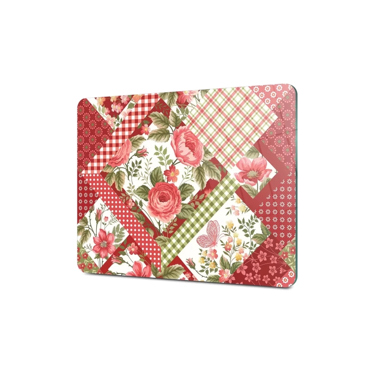 Tempered Glass Cutting Board - Vintage Roses