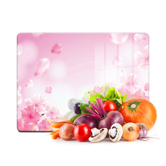 Tempered Glass Cutting Board - Pink Dream