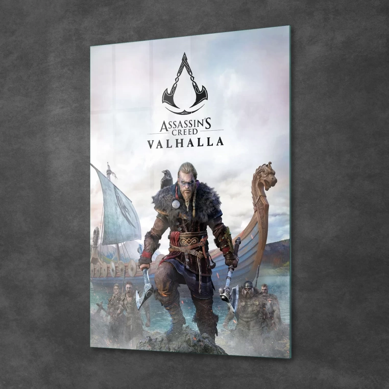 Vivantes Tempered Glass Wall Art - Assassin's Creed Valhalla