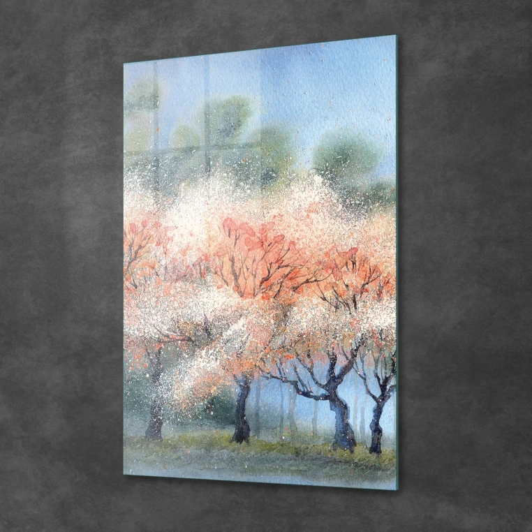 Vivantes Tempered Glass Wall Art - Fall is Beautiful