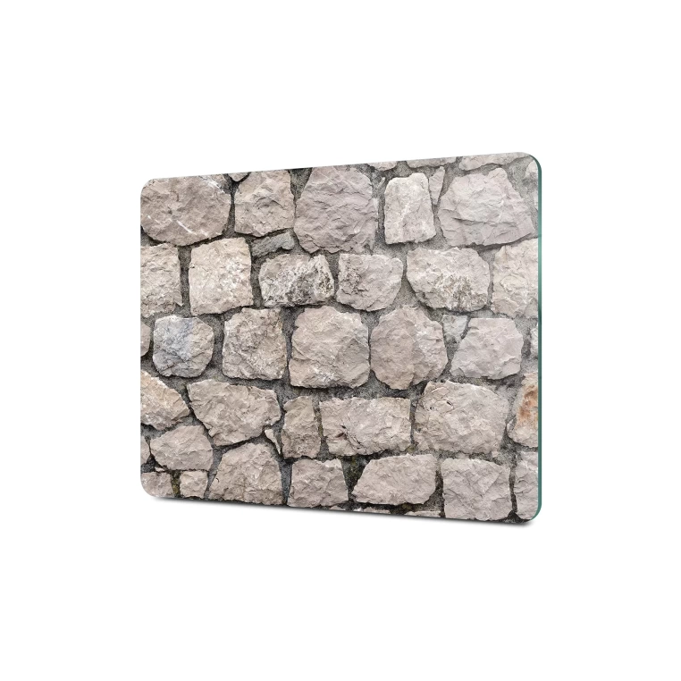 Tempered Glass Cutting Board - Stone Wall