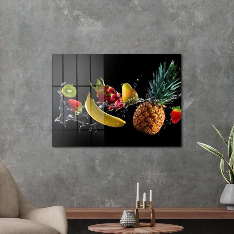 Vivantes Tempered Glass Wall Art - Fruits