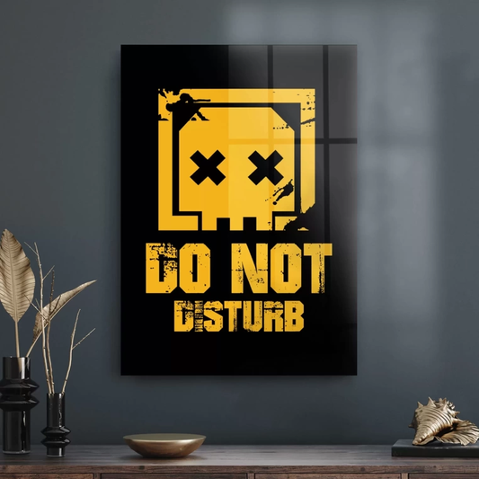 Vivantes Tempered Glass Wall Art - Gamers Do Not Disturb