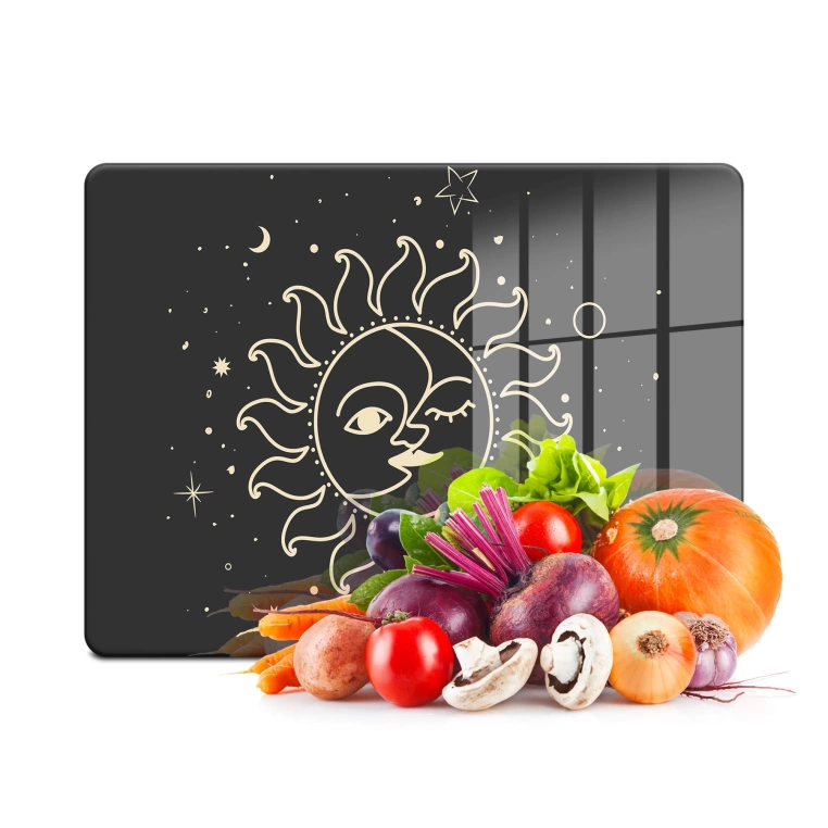 Tempered Glass Cutting Board - Sun&Moon