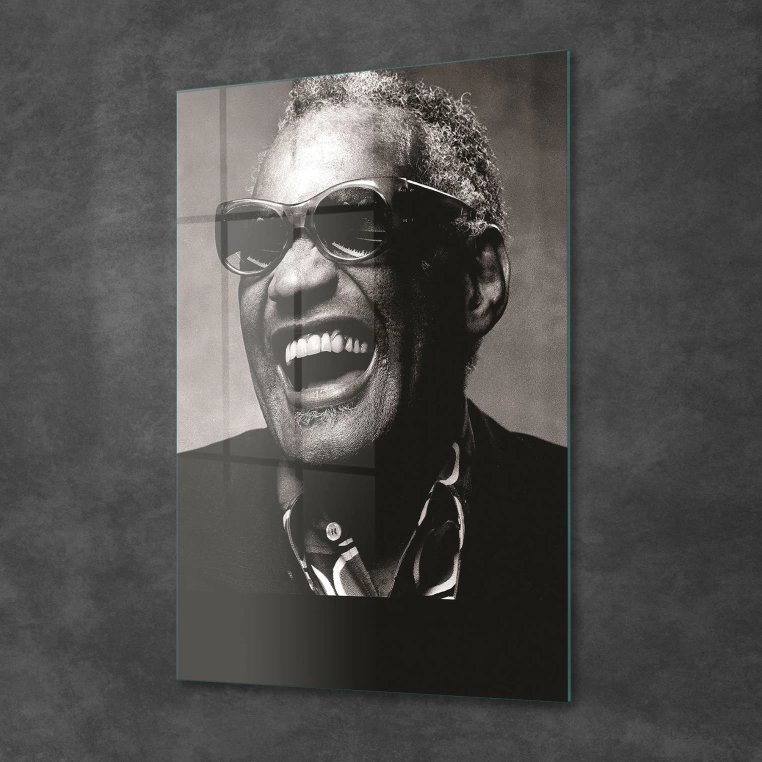 Vivantes Tempered Glass Wall Art - Ray Charles