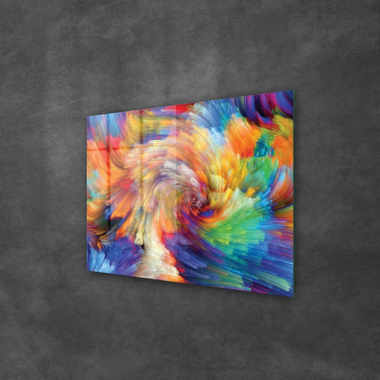 Vivantes Tempered Glass Wall Art - Abstract infinity