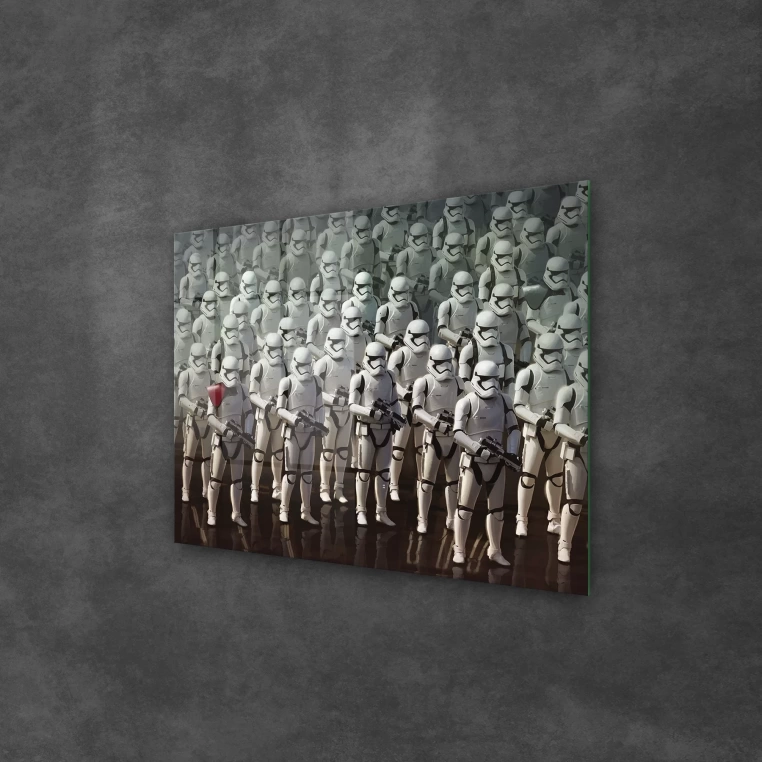 Vivantes Tempered Glass Wall Art - Start Wars Troopers