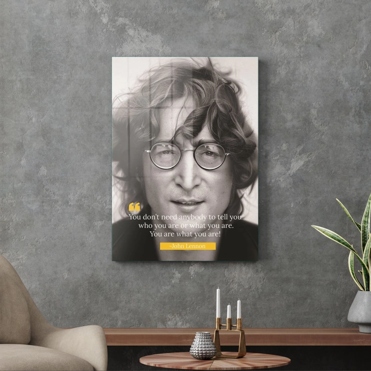 Vivantes Tempered Glass Wall Art - John Lennon