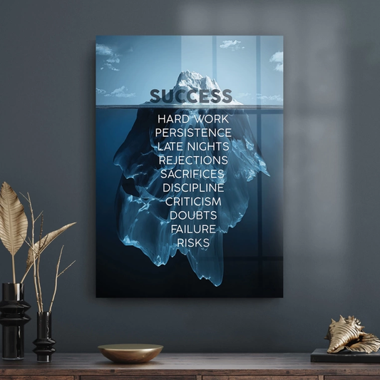 Vivantes Tempered Glass Wall Art -Success B