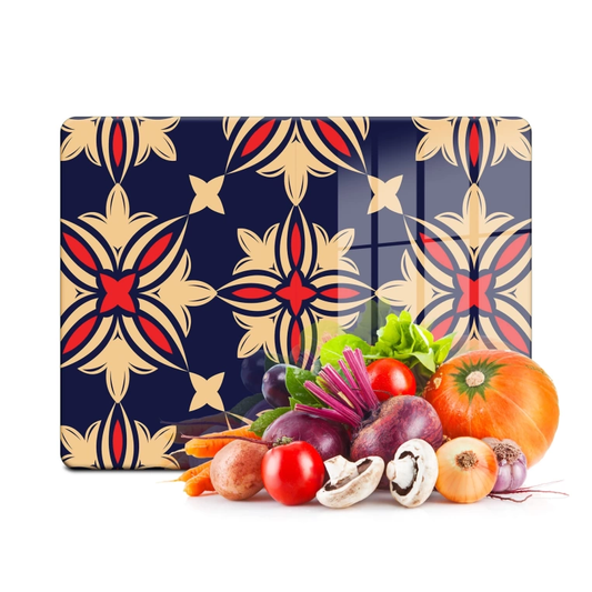 Tempered Glass Cutting Board - Classic Tile