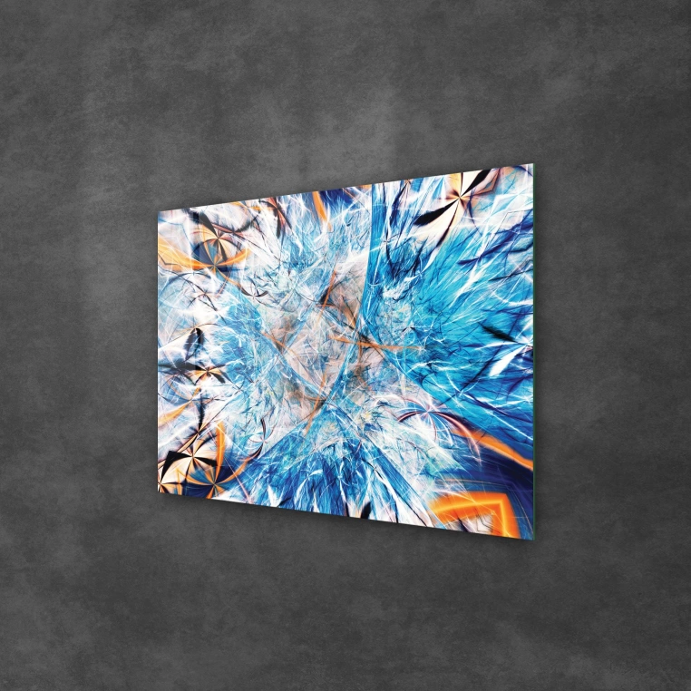 Vivantes Tempered Glass Wall Art - Ice Crush