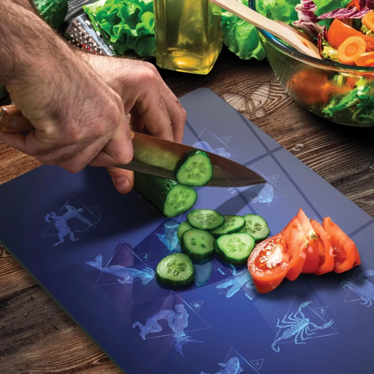 Tempered Glass Cutting Board - Horoscope