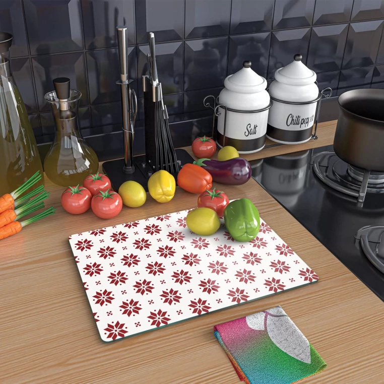 Tempered Glass Cutting Board - RedFlakes