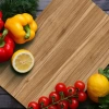 Tempered Glass Cutting Board - Oak