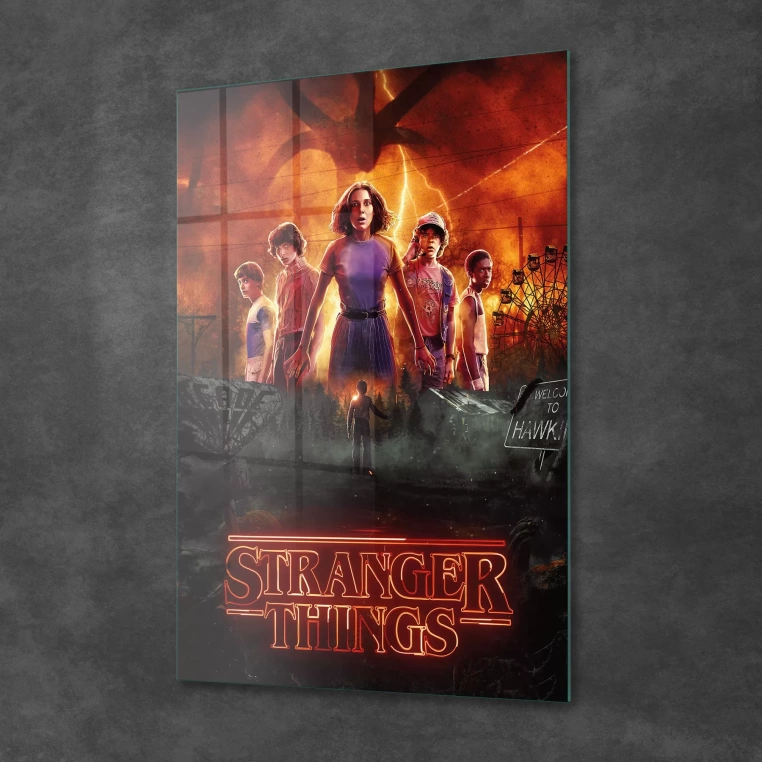 Vivantes Tempered Glass Wall Art - Stranger Things