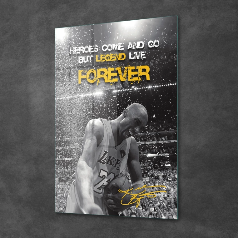 Vivantes Tempered Glass Wall Art - Kobe Bryant Legend