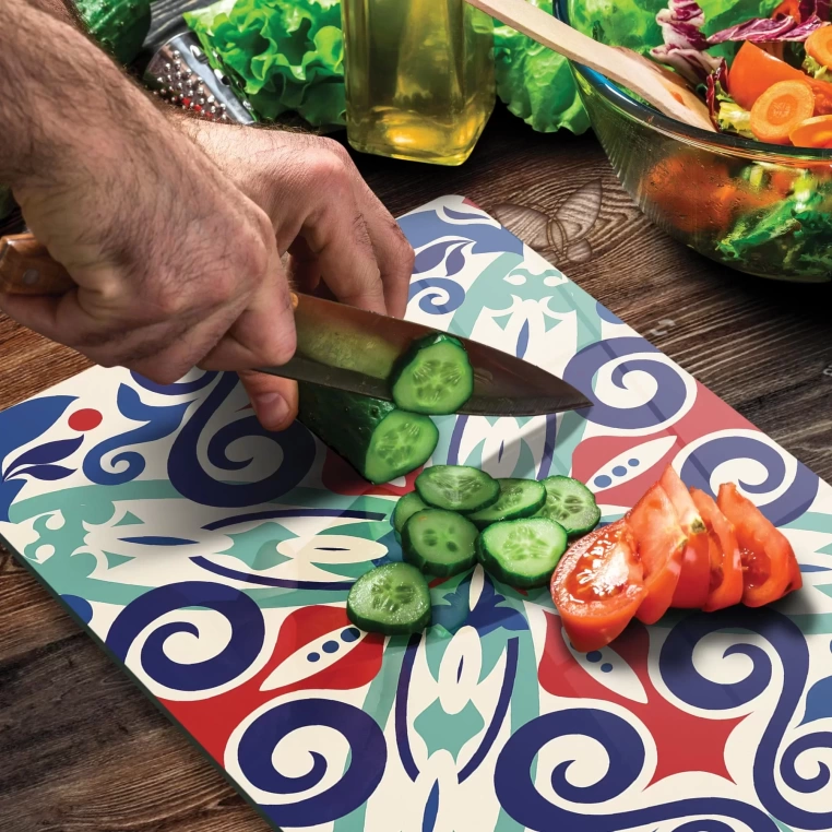 Tempered Glass Cutting Board - Mix Motifs