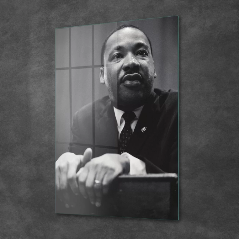 Vivantes Tempered Glass Wall Art - Martin Luther King