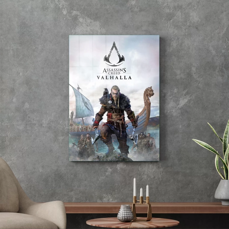 Vivantes Tempered Glass Wall Art - Assassin's Creed Valhalla