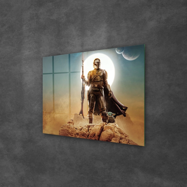 Vivantes Tempered Glass Wall Art - Star Wars Mandalorian