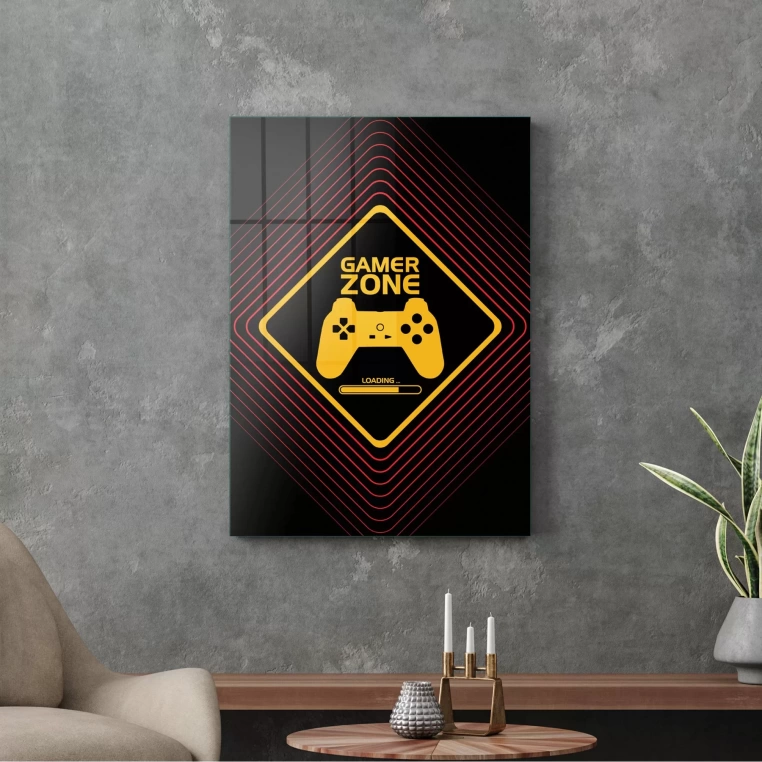 Vivantes Tempered Glass Wall Art - Gamer Zone R