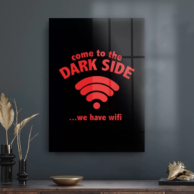 Vivantes Tempered Glass Wall Art - Come to the dark side